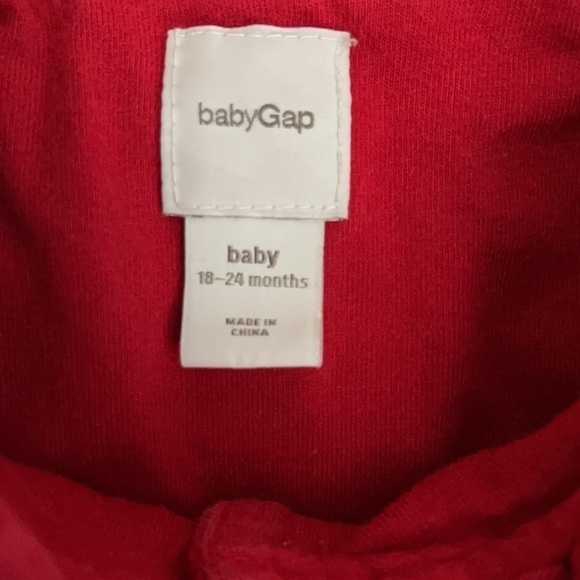 6/$20 ⭐️ GAP Red Ruffled Neckline Pea Coat US 18-24 - Picture 4 of 7